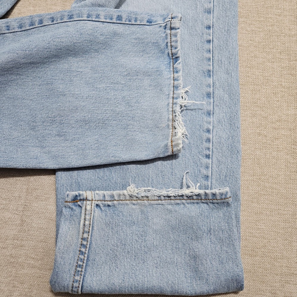 Levi's 550 Relaxed Fit Men 36x30 Light Blue Denim Tapered Leg Jeans Vintage Y2K - Picture 13 of 13
